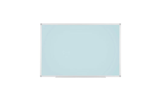 Bi-Office | AYDA Whiteboard, 120x90cm | Alu/hellblau, Stifteablage, lack. Stahl