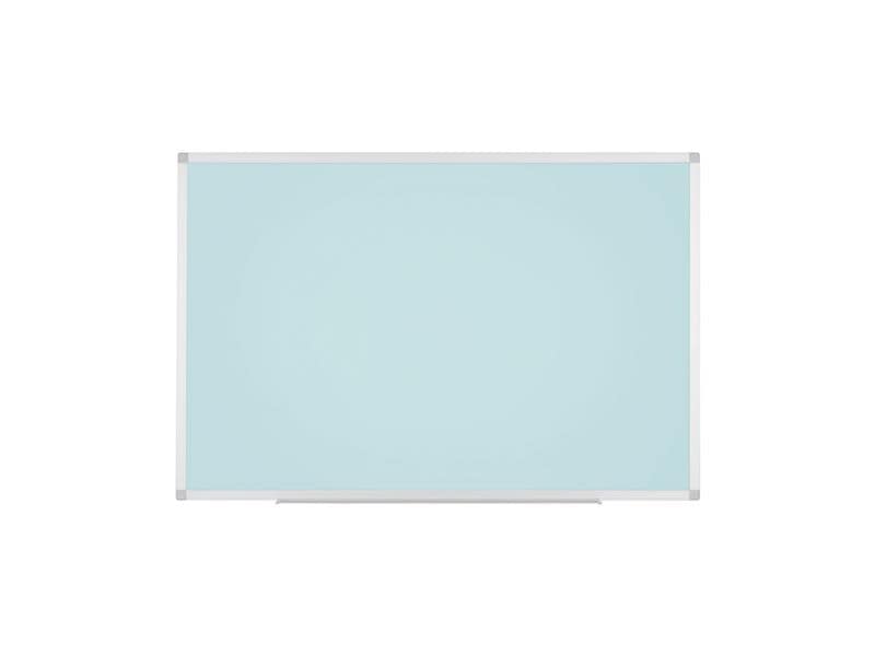 Bi-Office | AYDA Whiteboard, 90x60cm | Alu/hellblau, Stifteablage, lack. Stahl