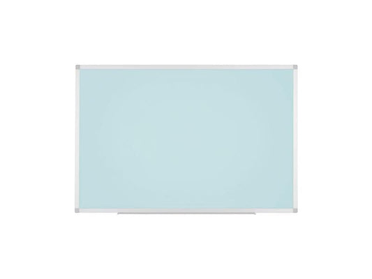 Bi-Office | AYDA Whiteboard, 90x60cm | Alu/hellblau, Stifteablage, lack. Stahl