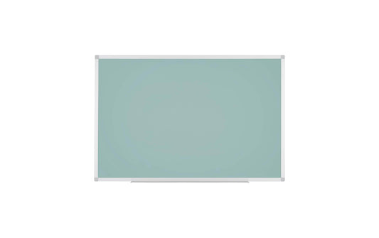 Bi-Office | AYDA Whiteboard, 120x90cm | Alu/grün, Stifteablage, lackierter Stahl