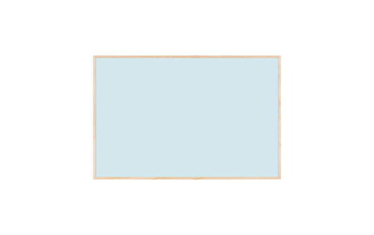 Bi-Office | EARTH magnethaftendes Whiteboard | 585x385mm, Kiefer/hellblau