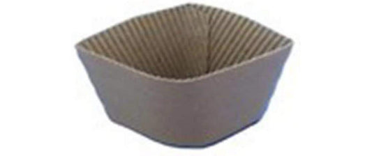Verive | Bechermanschetten braun 100 Stk. | 1 Pack à 100 Stk. Papier