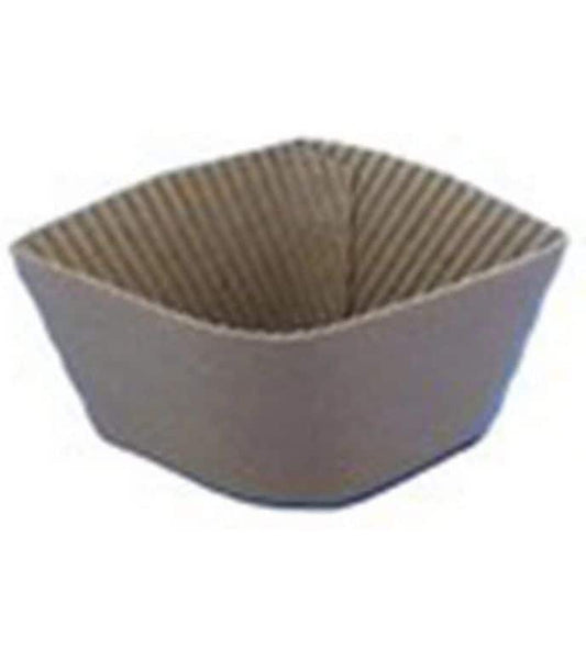 Verive | Bechermanschetten braun 100 Stk. | 1 Pack à 100 Stk. Papier