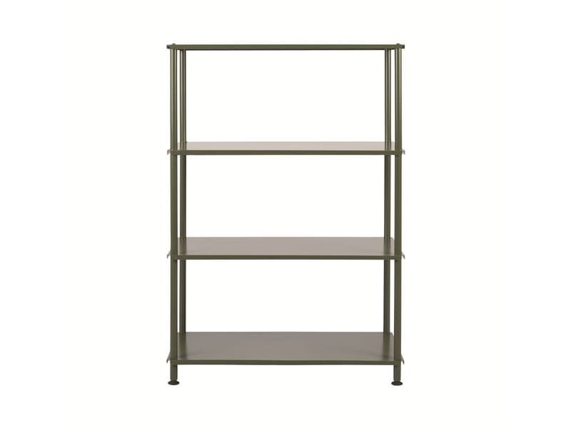 Bi-Office | Regal m. 4 Tablaren | grün, 116x80x40cm