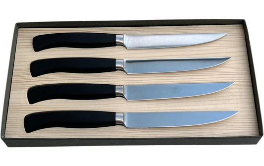 Wok | Steakmesser 4tlg Ergo | geschmiedeter Sollinger Stahl