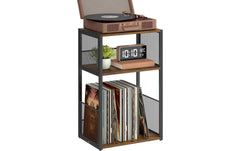 VASAGLE | Beistelltisch Industrial | 43.6x30x68 cm, Stahl, Spanplatte