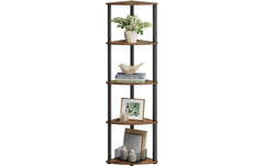 Songmics | Eckregal Industrial | 38.3x27x139 cm, Stahl, Spanplatte