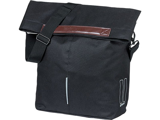BASIL | City Fahrradshopper MIK Hooks | Gepäckträgertasche, 14-16L, schwarz