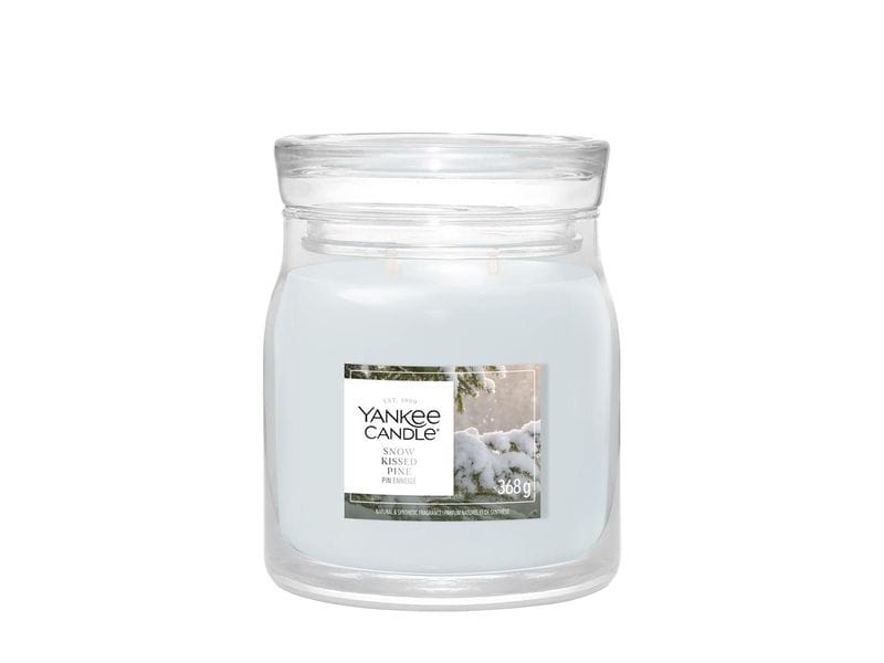 Yankee Candle Signature | Yankee Duftkerze Snow Kissed Pine | Signature Medium Jar