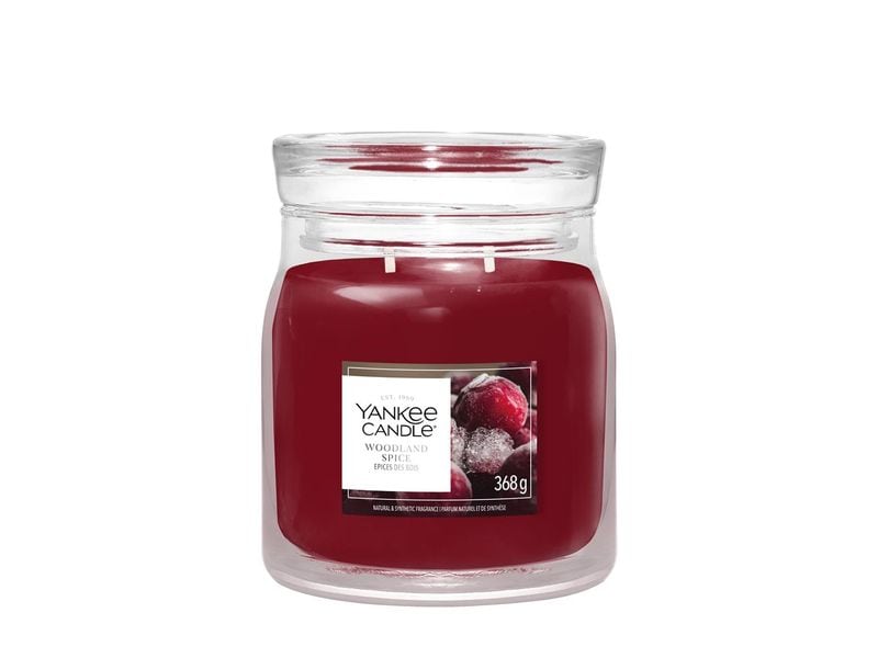 Yankee Candle Signature | Yankee Duftkerze Woodland Spice | Signature Medium Jar