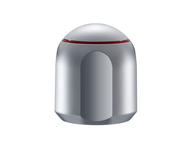 Laufen | Griff steckbar rot Warmwasser | chrom
