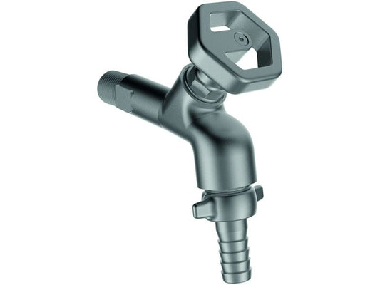 Laufen | SIGASIX Gartenventil | Messing verchromt mit Handrad