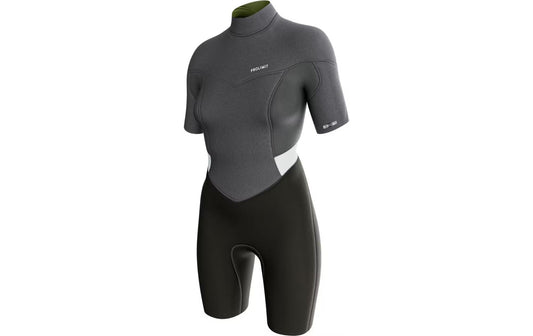 Prolimit | Promlimit Fire Shorty V-zip 2/2 | Grey/Silver,40/L