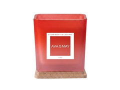 AVA & MAY | Duftkerze Strawberry Milkshake | 8x12 cm (DxH), 35h Brenndauer
