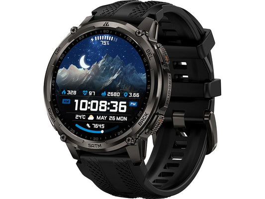 Kospet | Tank T4C Smartwatch Schwarz | 5ATM Tauchuhr mit AMOLED