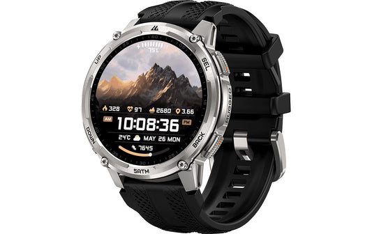 Kospet | Tank T4C Smartwatch Silber | 5ATM Tauchuhr mit AMOLED