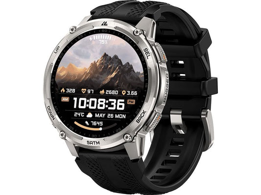 Kospet | Tank T4C Smartwatch Silber | 5ATM Tauchuhr mit AMOLED