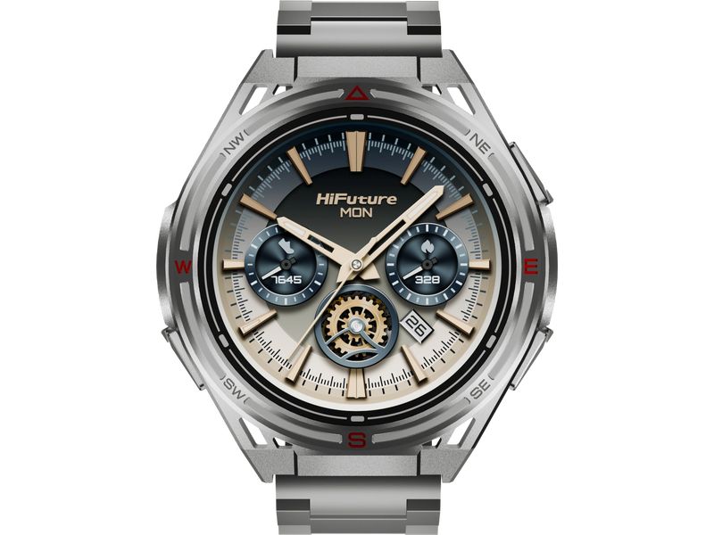 HiFuture | ACTIVE2 Smartwatch Silber | Adventure Smartwatch mit Offline-Karten