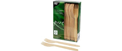 Papstar | Holz-Gabeln pure 16.5cm | Inhalt 100 Stück
