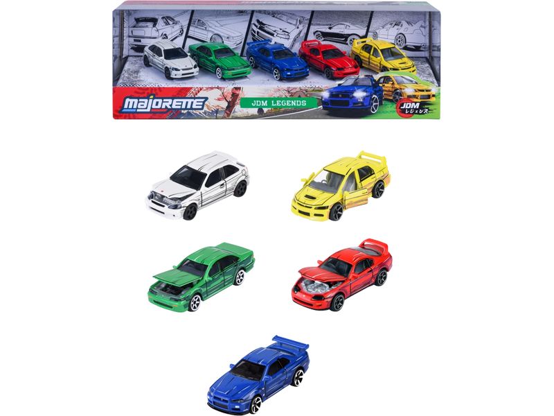 Majorette | JDM Legends Anime 5 Pieces Giftpack