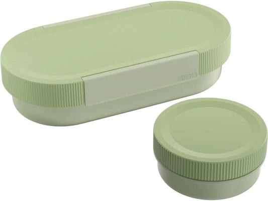 SIGG | Lunchbox Lumo L, 1L & 0.3L | Eco Green, PP, Spülmaschine, Mikrowelle