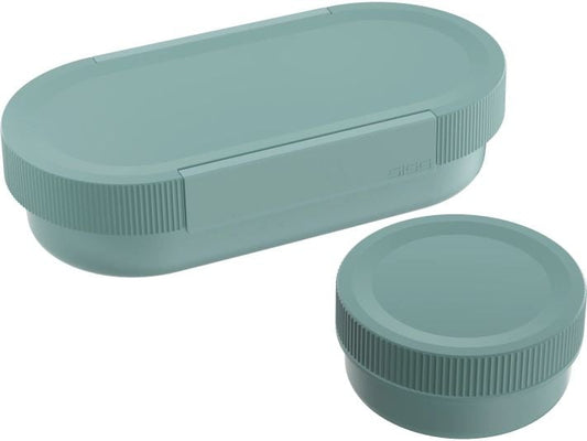 SIGG | Lunchbox Lumo L, 1L & 0.3L | Morning Blue, PP, Spülmaschine, Mikrowelle