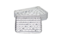 relaxdays | Grillschale Alu | 25er Set, 3 x 34 x 22 cm