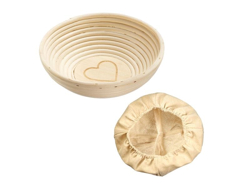Westmark | Set Gärkorb rund mit Bezug | mit Herz D24.5 x 8.5cm