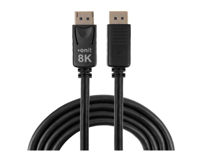 onit | basic 8K DP Kabel 2m | DP 1.4 / 32,4 Gbps