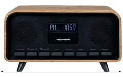 Thomson | Radiowecker RT850DABBT blk/wood | Schwarz/Holz, Bluetooth, DAB