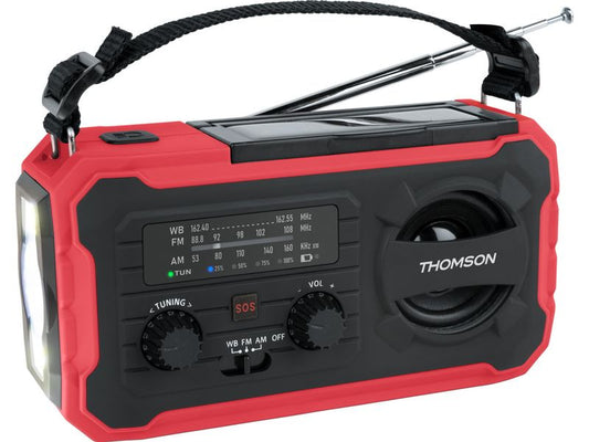Thomson | Emergency Radio RT280R | Rot, Solar, Flashlight, Powerbank