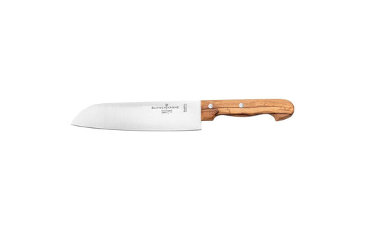 Schwertkrone | Santoku-Kochmesser 20 cm Olivenholz | Schwertkrone - Made in Solingen