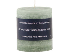 Schulthess Kerzen | Schulthess Duftkerze Moschus Passionsfrucht | 7x8 cm (DxH), Brenndauer ca. 40 Stunden
