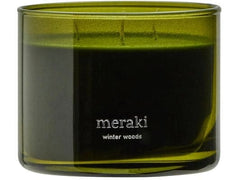meraki | Duftkerze Winter Woods, 340g | im Glas, Zitrone,Kiefer,Zedern, Tanne, Moos