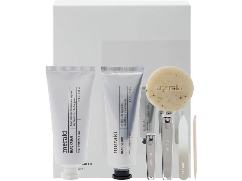 meraki | Geschenkset Handcreme 50ml,Handserum | 50ml, Seife 20g, Nagelkit