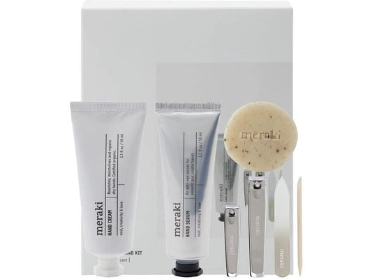 meraki | Geschenkset Handcreme 50ml,Handserum | 50ml, Seife 20g, Nagelkit