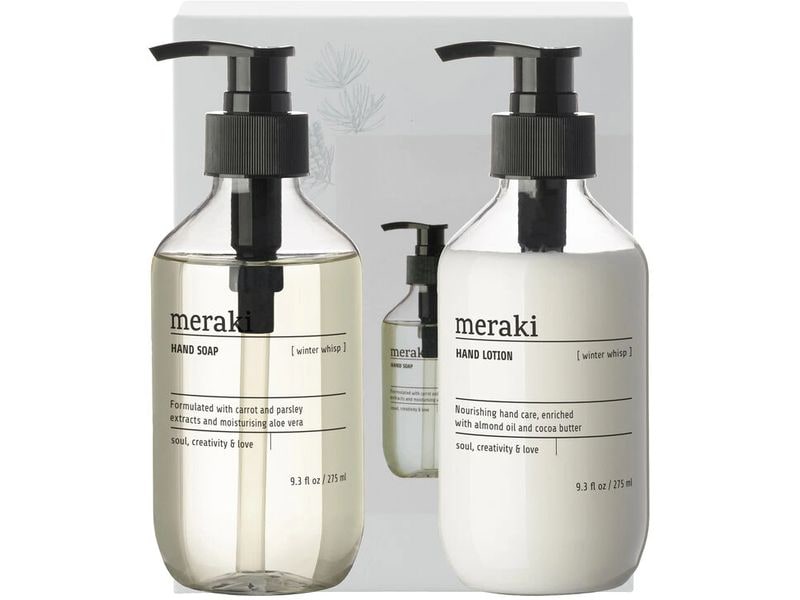 meraki | Geschenkset Winter Whisp | Handseife & Handlotion je 275 ml