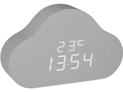 TFA Dostmann | TFA Digitalwecker CLOCCO CLOUD | Grau