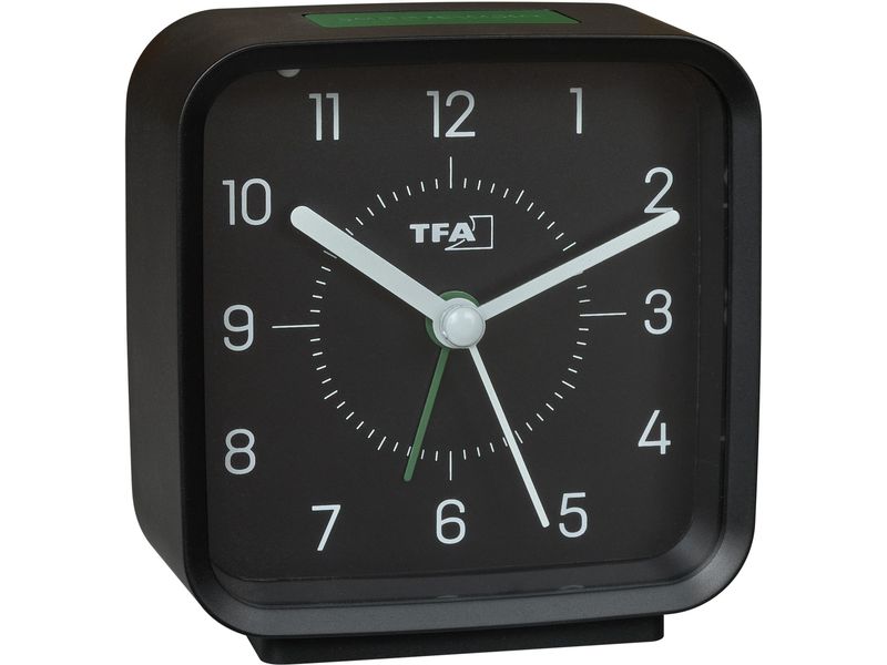 TFA Dostmann | TFA Analoger Wecker | Schwarz
