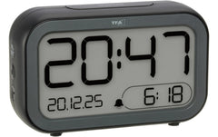 TFA Dostmann | TFA Digitalwecker LCD-LED BINGO | Anthrazit