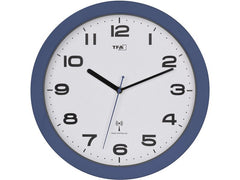 TFA Dostmann | TFA Analoge Funk-Wanduhr | Blau