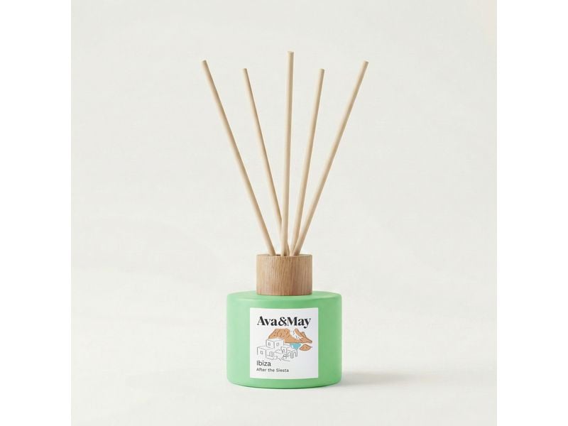 AVA & MAY | Duftstäbchen Ibiza, 120ml | Rattan-Stäbchen