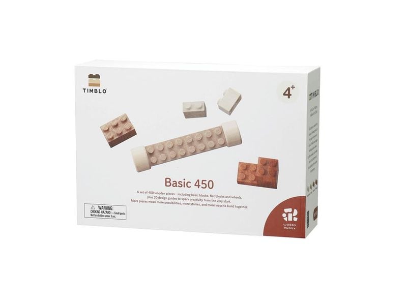 Timblo | Holz Klemmbausteine Basic | Set 450