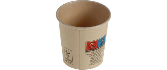 belesse | nature Bambuskartonbecher 1dl | 50 Stk, Ø62mm, naturbelassen, PLA SUP