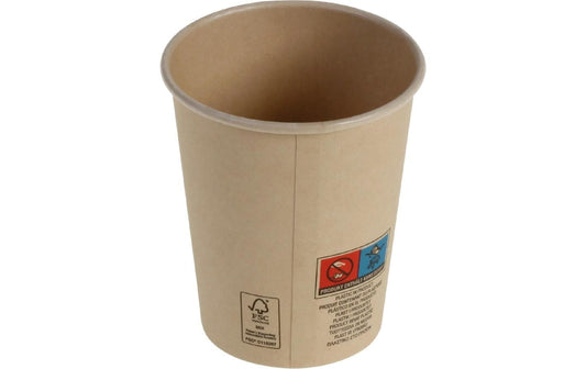 belesse | nature Bambuskartonbecher 2dl | 50 Stk, Ø80mm, naturbelassen, PLA SUP