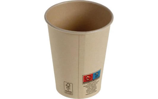 belesse | nature Bambuskartonbecher 3dl | 50 Stk, Ø90mm, naturbelassen, PLA SUP