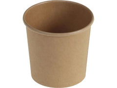belesse | Suppenbecher Kraft/PE 450ml | 25 Stk, braun, Ø98x90mm