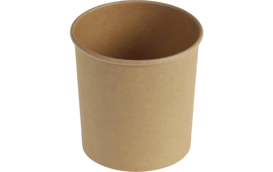belesse | Suppenbecher Kraft/PE 780ml | 25 Stk, braun, Ø115x115mm