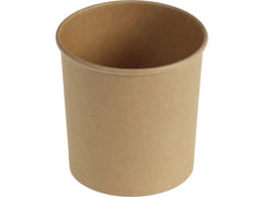 belesse | Suppenbecher Kraft/PE 780ml | 25 Stk, braun, Ø115x115mm
