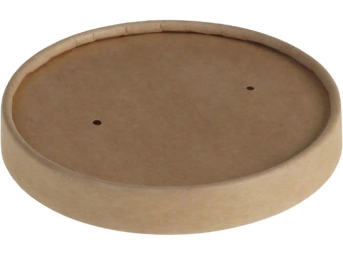 belesse | Deckel Kraft/PE braun | 25 Stk, Ø98mm